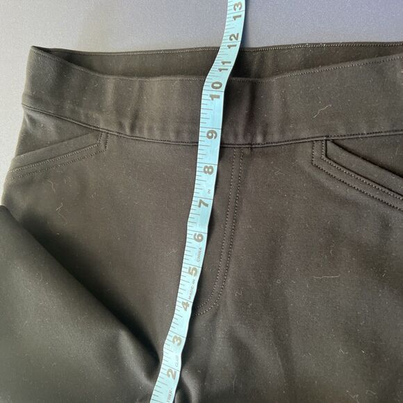 Spanx Womens Black Faux Pockets Capri Cropped Pull On Legging Pants M/PT - Picture 6 of 12